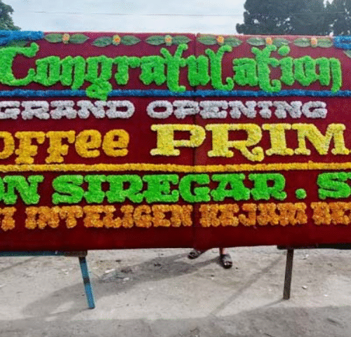 Karangan Papan Bunga "Peresmian"